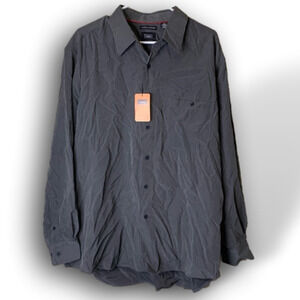 Haggar luxury microfiber men’s button down size XL